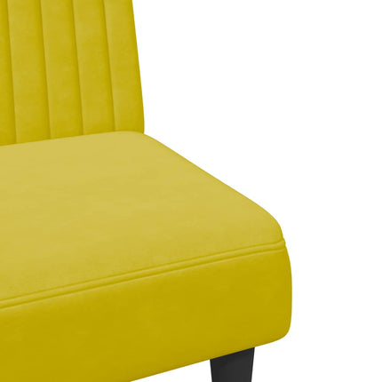 Set di Divani 2 pz Giallo in Velluto
