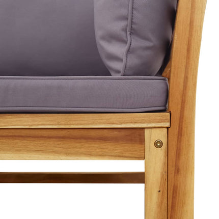Set Salotto da Giardino 11 pz con Cuscini Legno Massello Acacia