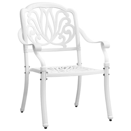 Set da Bistrot 3 pz Bianco in Alluminio Pressofuso