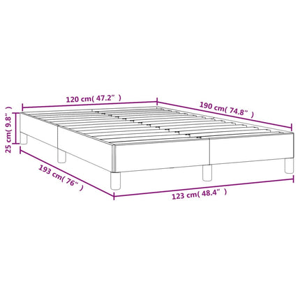 Giroletto senza Materasso Crema 120x190cm in Tessuto