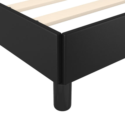 Giroletto senza Materasso Nero 120x190 cm Similpelle