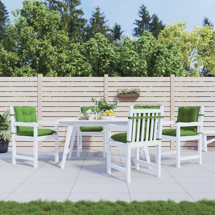 Cuscini Sedia Schiena Bassa 4 pz Verde MÃƒÆ’Ã‚Â©lange 100x50x7 Tessuto