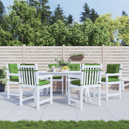 Cuscini Sedia Schiena Bassa 6 pz Verde MÃƒÂ©lange 100x50x7 Tessuto