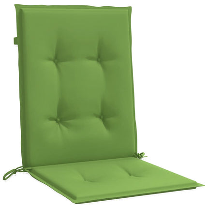 Cuscini Sedia Schiena Bassa 4 pz Verde MÃ©lange 100x50x4 Tessuto
