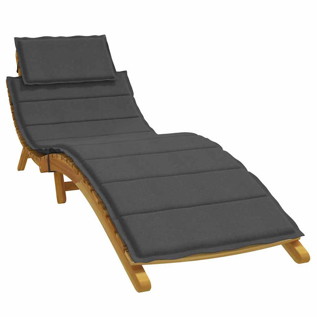 Cuscino per Lettino Prendisole Antracite MÃƒÂ©lange 186x58x3cm