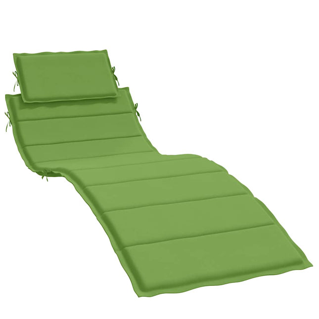 Cuscino per Lettino Prendisole Verde MÃƒÂ©lange 186x58x3cm Tessuto