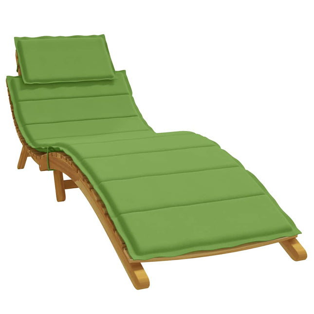Cuscino per Lettino Prendisole Verde MÃƒÂ©lange 186x58x3cm Tessuto