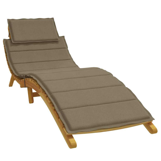 Cuscino per Lettino Prendisole Tortora MÃƒÂ©lange 186x58x3cm