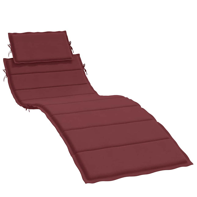 Cuscino per Lettino Prendisole Rosso Vino MÃƒÂ©lange 186x58x3cm