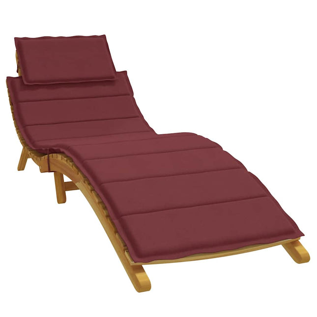 Cuscino per Lettino Prendisole Rosso Vino MÃƒÂ©lange 186x58x3cm