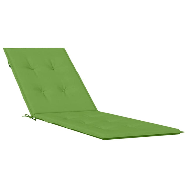 Cuscino per Sdraio Verde MÃƒÂ©lange (75+105)x50x3 cm in Tessuto
