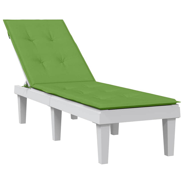 Cuscino per Sdraio Verde MÃƒÂ©lange (75+105)x50x3 cm in Tessuto
