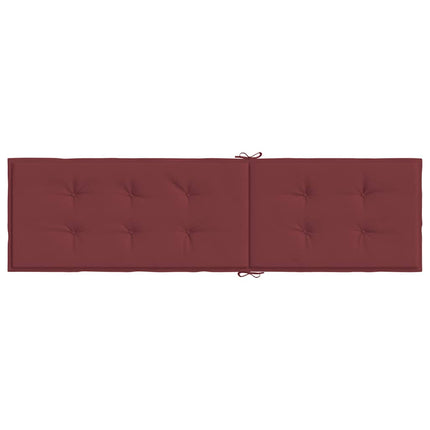 Cuscino per Sdraio Rosso Vino MÃ©lange (75+105)x50x3 Tessuto