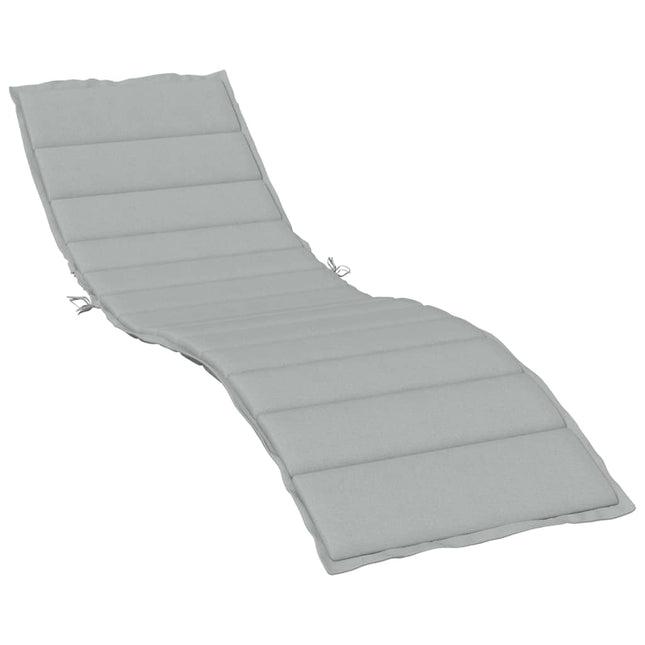 Cuscino per Lettino Prendisole Grigio Chiaro MÃƒÂ©lange 200x50x4cm