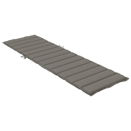 Cuscino per Lettino Prendisole Grigio Scuro MÃ©lange 200x50x4cm