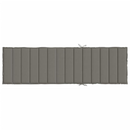 Cuscino per Lettino Prendisole Grigio Scuro MÃ©lange 200x50x4cm