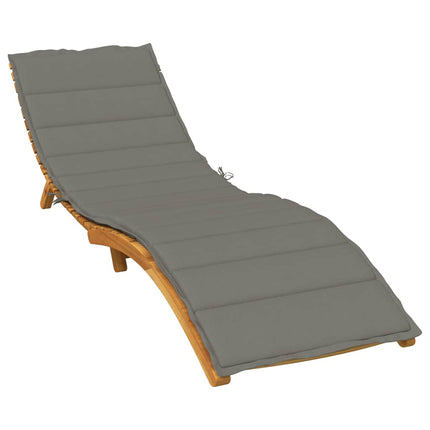 Cuscino per Lettino Prendisole Grigio Scuro MÃ©lange 200x50x4cm
