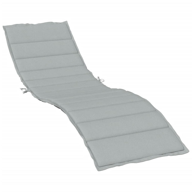 Cuscino per Lettino Prendisole Grigio Chiaro MÃƒÂ©lange 200x60x4cm