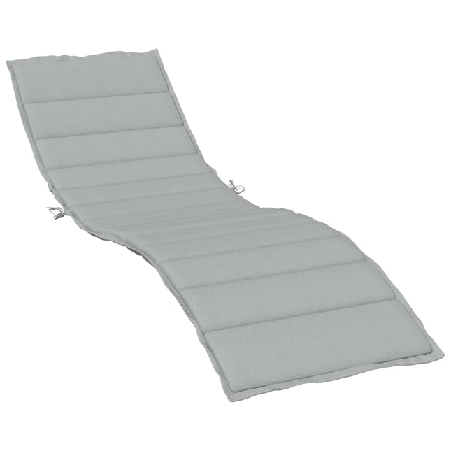 Cuscino per Lettino Prendisole Grigio Chiaro MÃƒÂ©lange 200x70x4cm