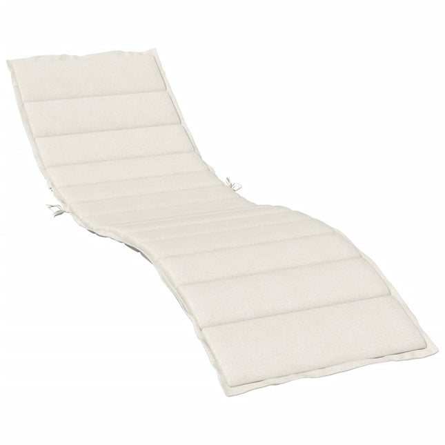 Cuscino per Lettino Prendisole Crema MÃƒÆ’Ã‚Â©lange 200x70x4cm Tessuto