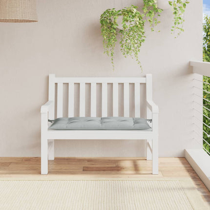 Cuscino Panca Giardino Grigio Chiaro MÃƒÂ©lange 100x50x7cm Tessuto