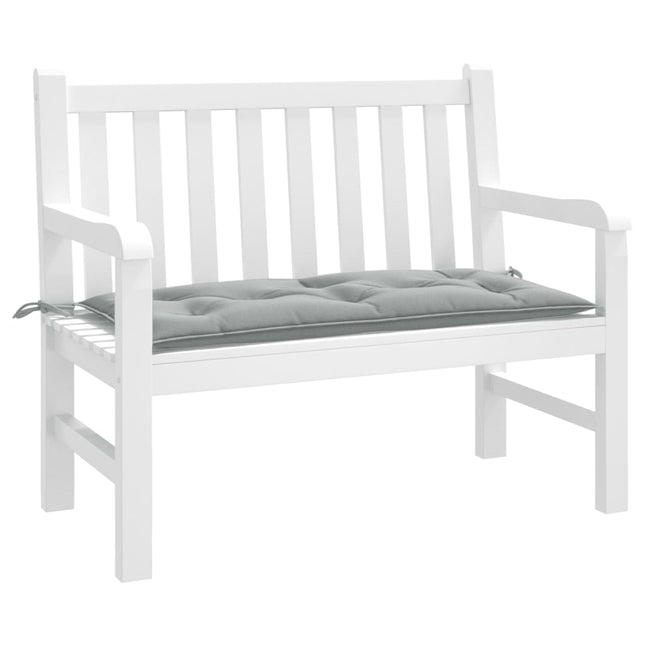 Cuscino Panca Giardino Grigio Chiaro MÃƒÂ©lange 100x50x7cm Tessuto