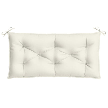 Cuscino Panca Giardino Crema MÃ©lange 100x50x7 cm Tessuto