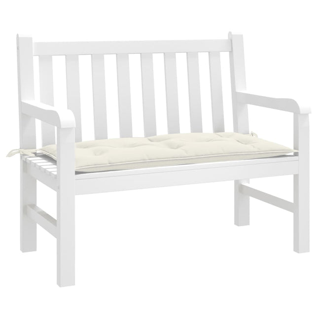 Cuscino Panca Giardino Crema MÃ©lange 100x50x7 cm Tessuto