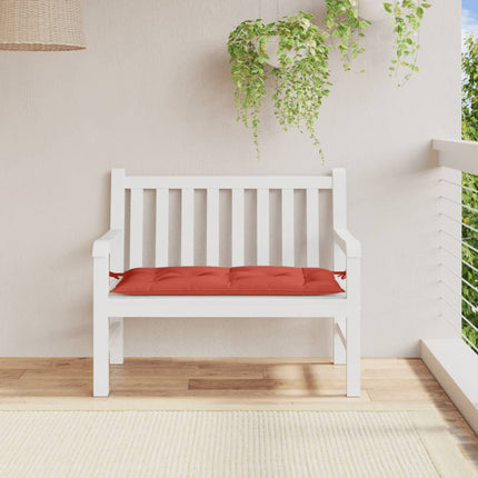 Cuscino Panca Giardino Rosso MÃƒÂ©lange 100x50x7 cm Tessuto