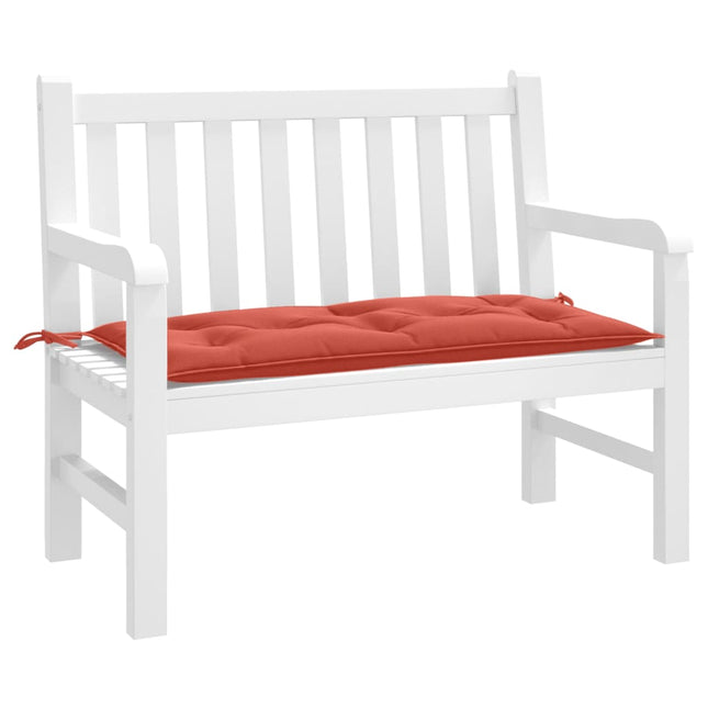 Cuscino Panca Giardino Rosso MÃƒÂ©lange 100x50x7 cm Tessuto