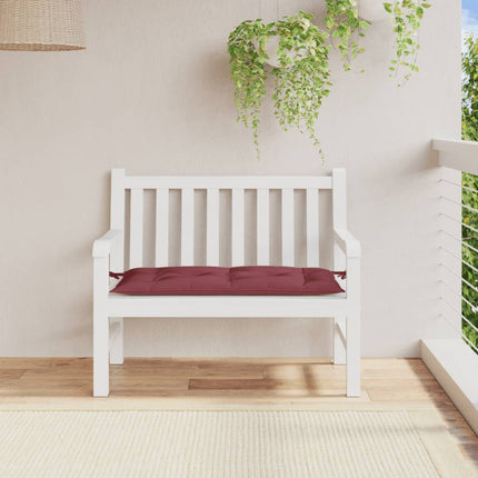 Cuscino Panca Giardino Rosso Vino MÃƒÂ©lange 100x50x7 cm Tessuto