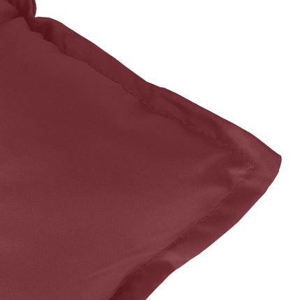 Cuscino Panca Giardino Rosso Vino MÃƒÂ©lange 100x50x7 cm Tessuto