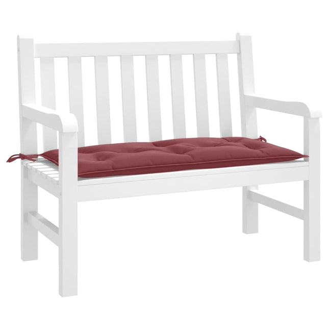 Cuscino Panca Giardino Rosso Vino MÃƒÂ©lange 100x50x7 cm Tessuto