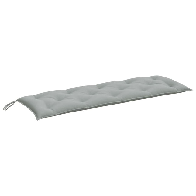 Cuscino Panca Giardino Grigio Chiaro MÃƒÂ©lange 150x50x7cm Tessuto