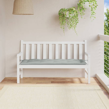 Cuscino Panca Giardino Grigio Chiaro MÃƒÂ©lange 150x50x7cm Tessuto