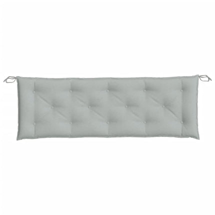 Cuscino Panca Giardino Grigio Chiaro MÃƒÂ©lange 150x50x7cm Tessuto