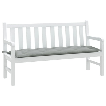 Cuscino Panca Giardino Grigio Chiaro MÃƒÂ©lange 150x50x7cm Tessuto