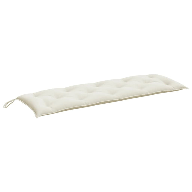 Cuscino per Panca da Giardino Crema MÃ©lange 150x50x7 cm Tessuto