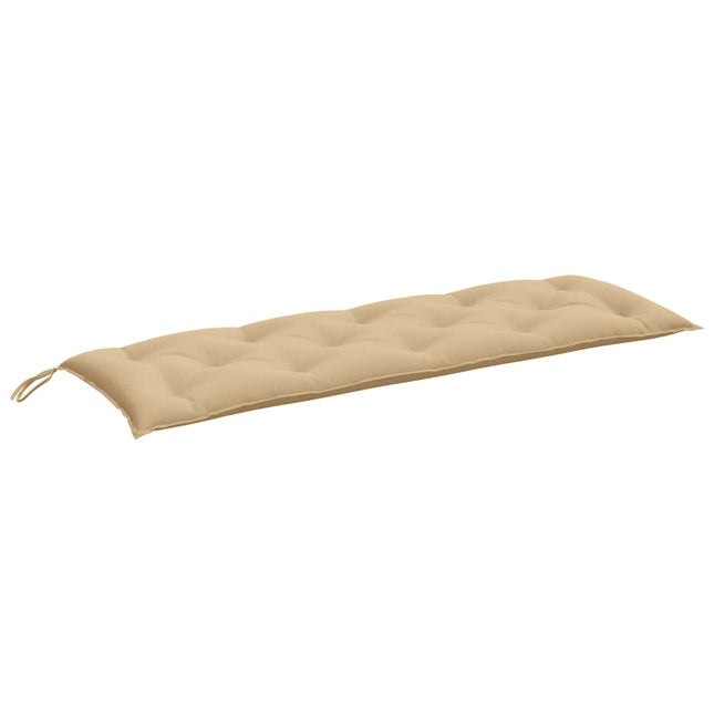 Cuscino Panca da Giardino Beige MÃ©lange 150x50x7 cm in Tessuto