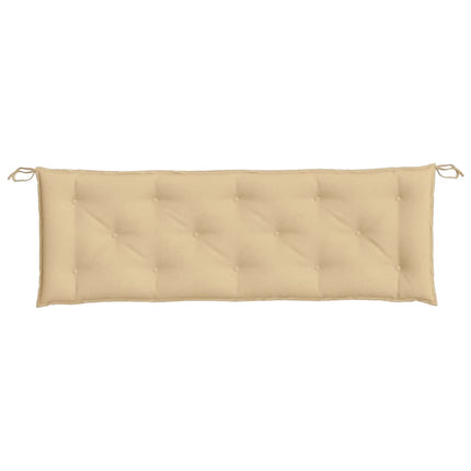 Cuscino Panca da Giardino Beige MÃ©lange 150x50x7 cm in Tessuto