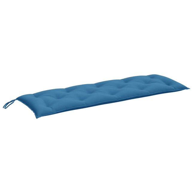 Cuscino Panca da Giardino Blu MÃ©lange 150x50x7 cm in Tessuto