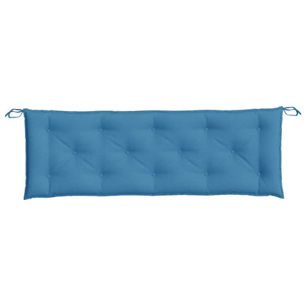 Cuscino Panca da Giardino Blu MÃ©lange 150x50x7 cm in Tessuto