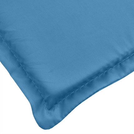 Cuscino Panca da Giardino Blu MÃ©lange 150x50x7 cm in Tessuto