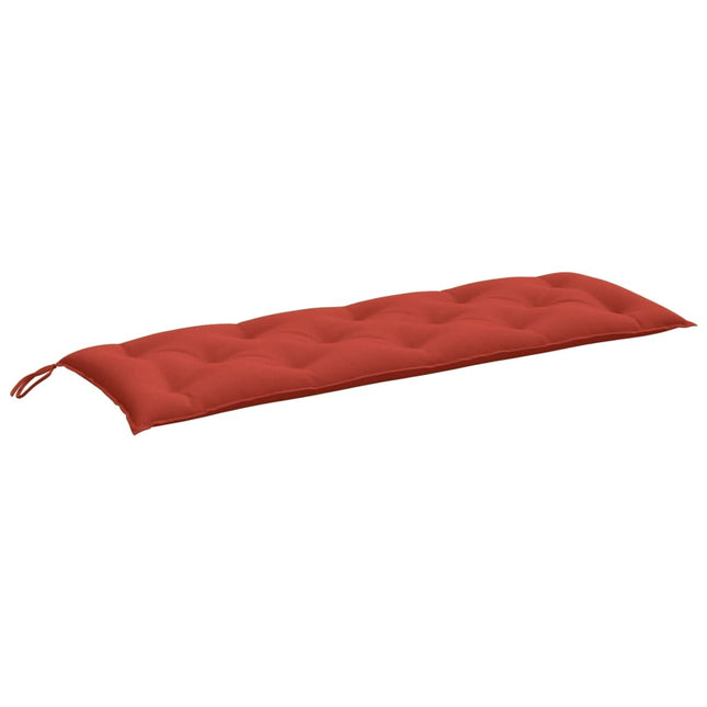 Cuscino Panca da Giardino Rosso MÃƒÂ©lange 150x50x7 cm in Tessuto