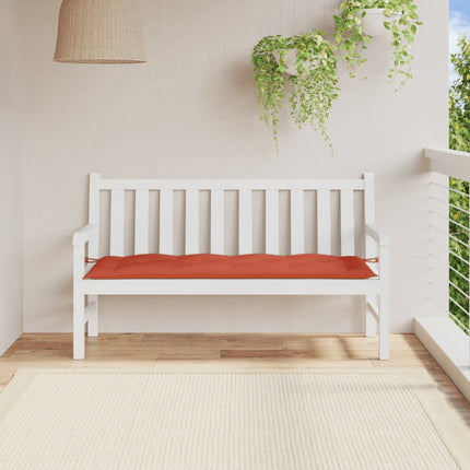 Cuscino Panca da Giardino Rosso MÃƒÂ©lange 150x50x7 cm in Tessuto