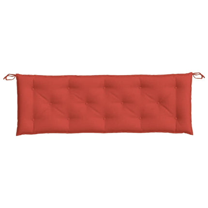 Cuscino Panca da Giardino Rosso MÃƒÂ©lange 150x50x7 cm in Tessuto