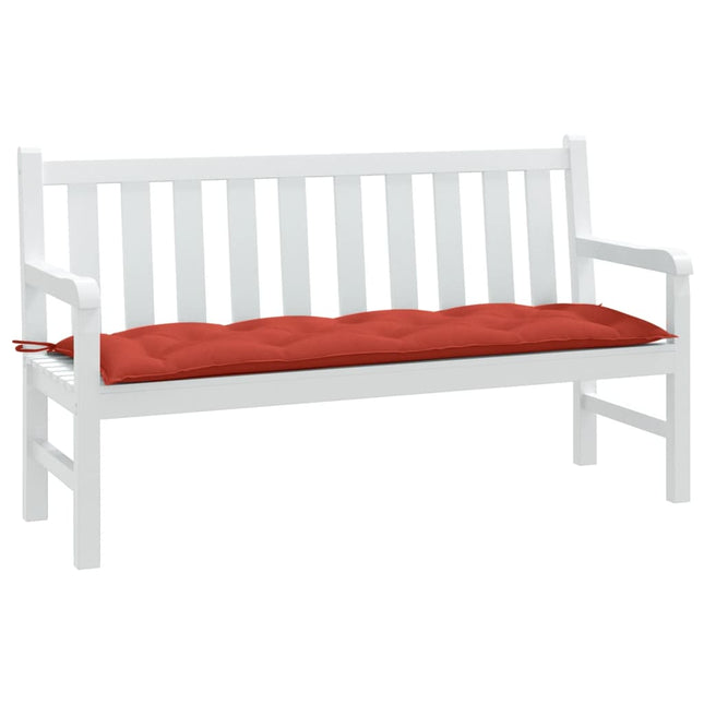 Cuscino Panca da Giardino Rosso MÃƒÂ©lange 150x50x7 cm in Tessuto