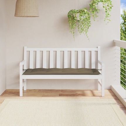 Cuscino Panca da Giardino Tortora MÃƒÂ©lange 150x50x7cm in Tessuto