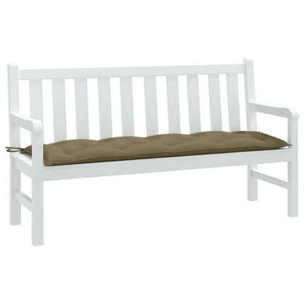 Cuscino Panca da Giardino Tortora MÃƒÂ©lange 150x50x7cm in Tessuto