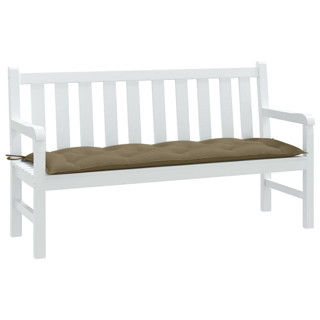 Cuscino Panca da Giardino Tortora MÃƒÂ©lange 150x50x7cm in Tessuto